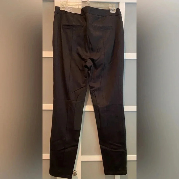 Talbots Skinny Leg Ankle Length Equestrian Style Black Knit Pants Women’s 2 NWT - Picture 11 of 15